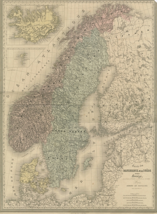 General historical maps / Carte du Danemark, de la Suède et de la Norvège / Armand le Chevalier /  Egypt/ Égypte