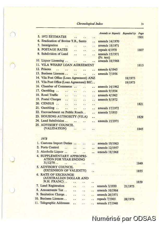 Règlementation Conjointe des Nouvelles-Hébrides, Tome 1 / Règlementation Conjointe des Nouvelles-Hébrides, Tome 1 / Commissaires, Résidents / Vanuatu/ Vanuatu