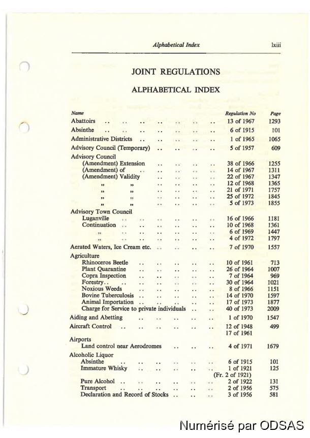 Règlementation Conjointe des Nouvelles-Hébrides, Tome 1 / Règlementation Conjointe des Nouvelles-Hébrides, Tome 1 / Commissaires, Résidents / Vanuatu/ Vanuatu