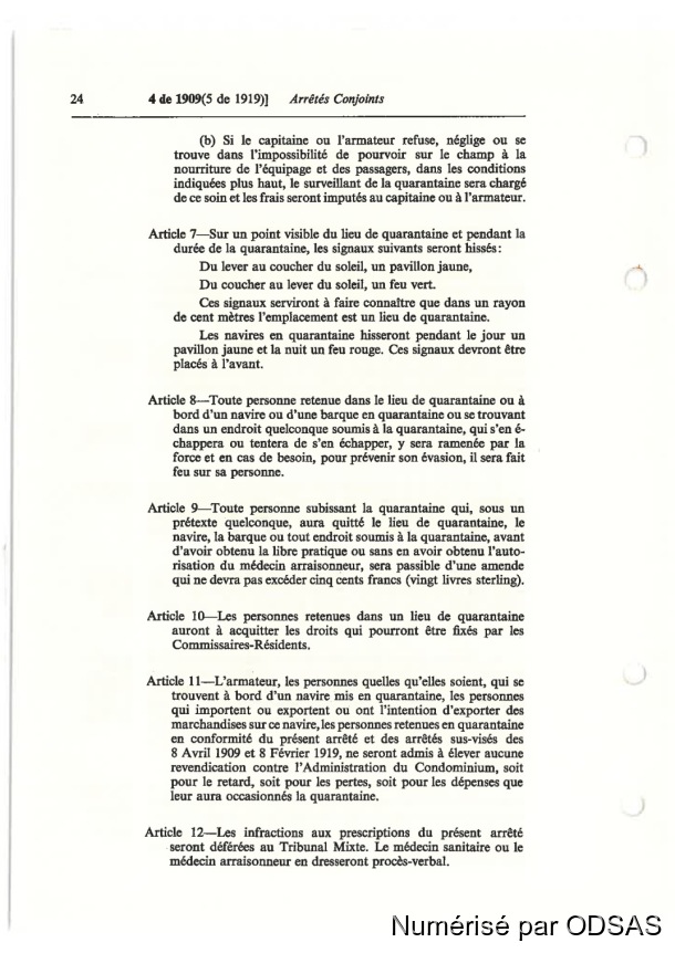 Règlementation Conjointe des Nouvelles-Hébrides, Tome 1 / Règlementation Conjointe des Nouvelles-Hébrides, Tome 1 / Commissaires, Résidents / Vanuatu/ Vanuatu