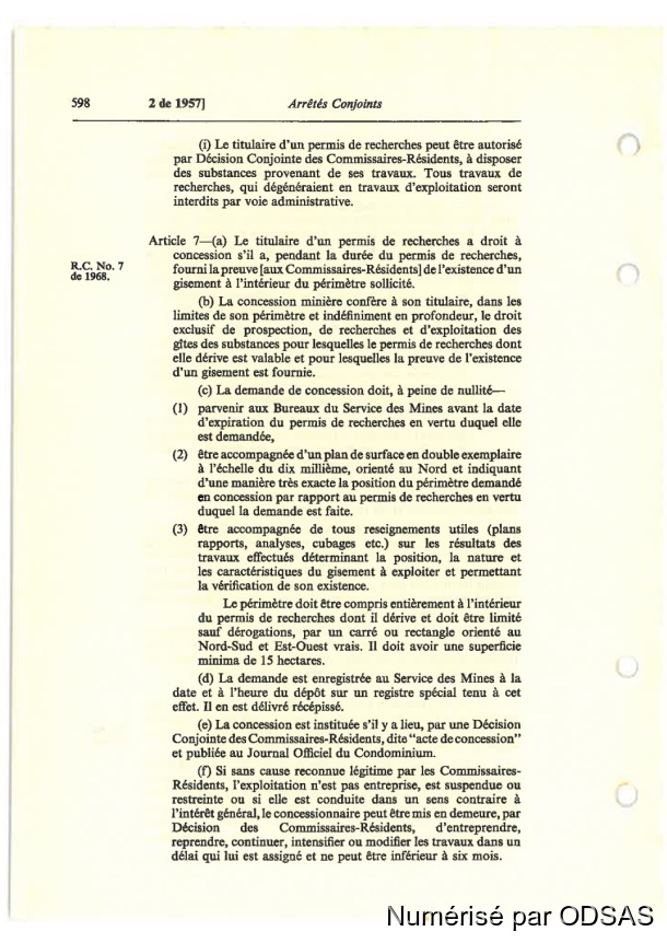 Règlementation Conjointe des Nouvelles-Hébrides, Tome 1 / Règlementation Conjointe des Nouvelles-Hébrides, Tome 1 / Commissaires, Résidents / Vanuatu/ Vanuatu