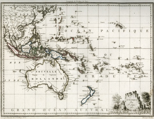 Précis de la Géographie universelle, M. Malte-Brun, 1810 / Océanique / P. Lapie / Océanie, Pacifique, Australie, Asie du Sud-Est