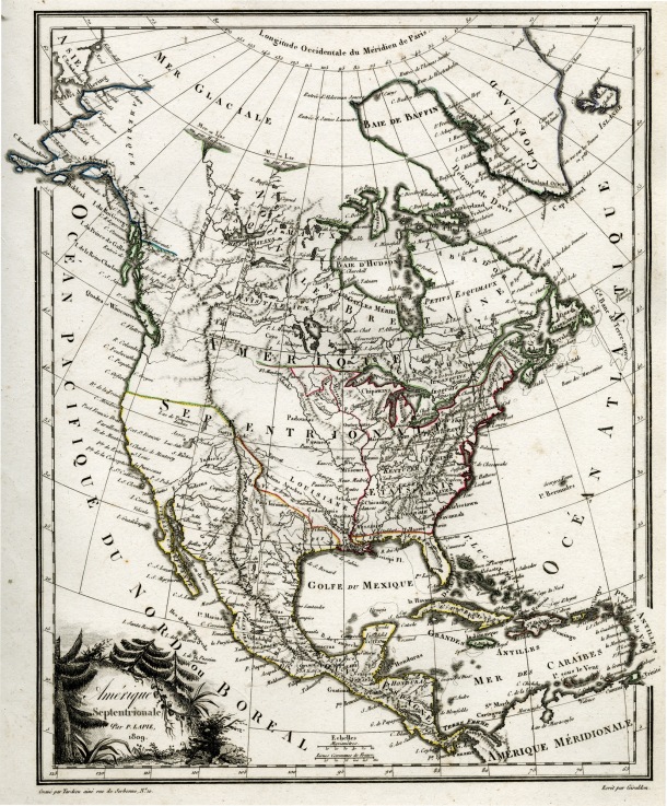 Précis de la Géographie universelle, M. Malte-Brun, 1810 / Amérique septentrionale / P. Lapie / Amérique du Nord