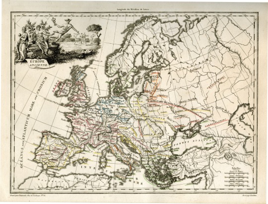Atlas supplémentaire du Précis de la Géographie Universelle, Malte-Brun, 1812 / Europe Ancienne / Lapie, Pierre M.; Malte-Brun, Conrad / Europe
