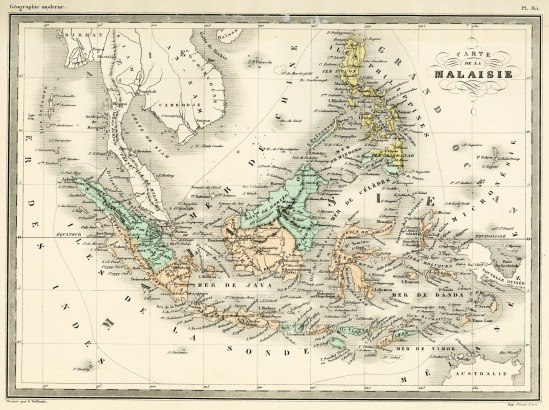 Atlas de Géogrpahie universelle, Malte-Brun / Carte de la Malaisie / Malte-Brun / 