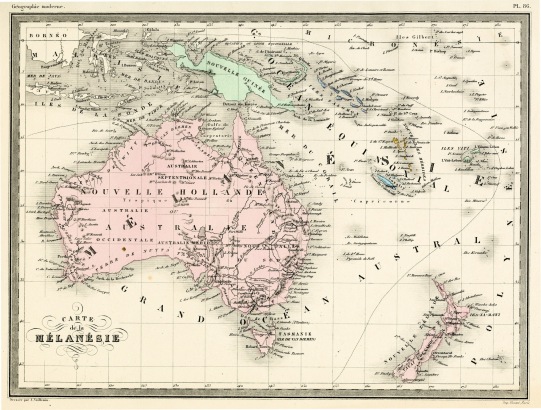 Atlas de Géogrpahie universelle, Malte-Brun / Carte de la Mélanésie / Malte-Brun / 