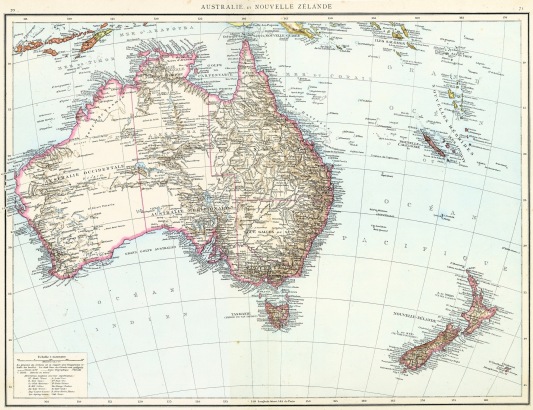 Atlas de Géogrpahie Moderne / Australie et Nouvelle-Zélande / Divers, / 