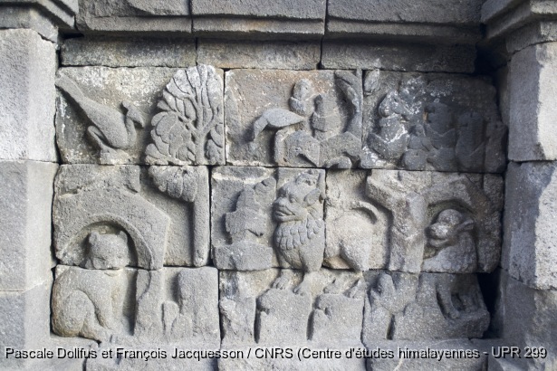 Borobudur > Galerie I > Balustrade supérieure : Histoire du chacal / Borobudur > Galerie I > Balustrade supérieure : Histoire du chacal / Dollfus, Pascale; Jacquesson, François /  Indonesia/ Indonésie