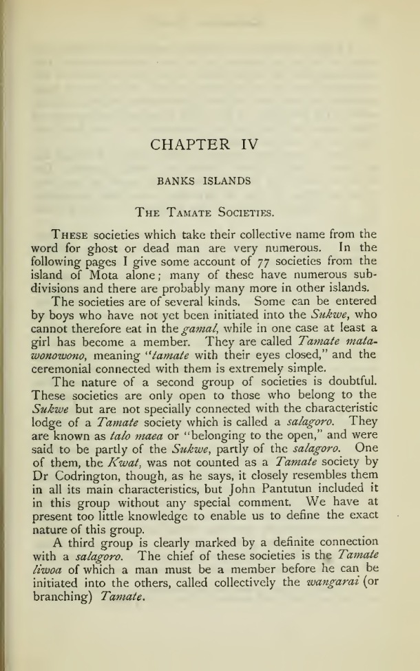 The history of Melanesian Society (W.H.R. Rivers), Volume 1 / The history of Melanesian Society (W.H.R. Rivers), Volume 1 / Rivers, William Halse Rivers / 