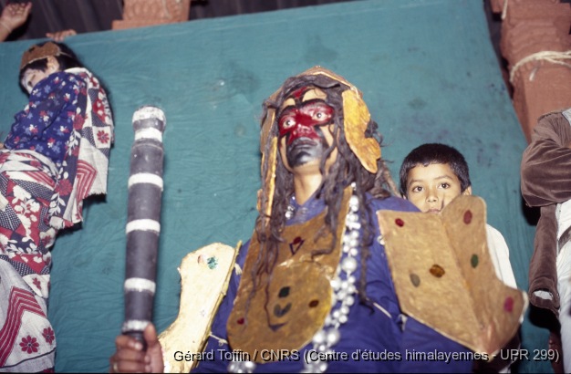Album Indra Jatra (1974-2005) / Indra Jatra : Das avatar (pantomimes vishnouites à Hanuman Dhoka le soir) 
  / Toffin, Gérard  / Kathmandu (Kathmandu district), Népal 
