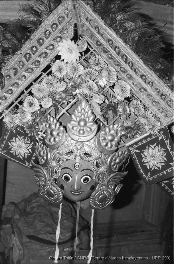 Indra Jatra à Kathmandu (1995) / Indra Jatra : masque d'une déesse Matrika
  / Toffin, Gérard  / Kathmandu (Kathmandu district), Népal 