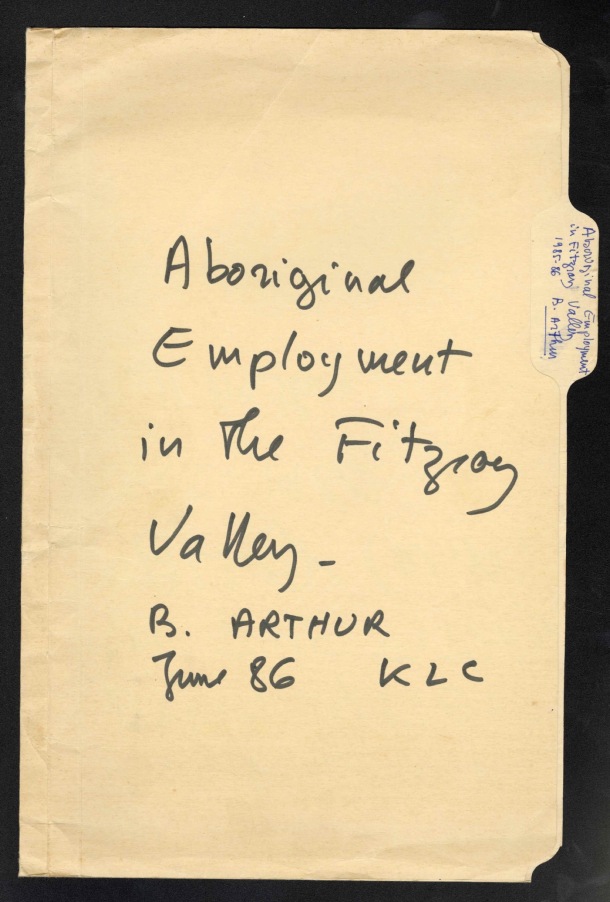 Aboriginal Employment in The Fitzroy Valley / Aboriginal Employment in The Fitzroy Valley / Arthur, Bill /  Australia/ Australie