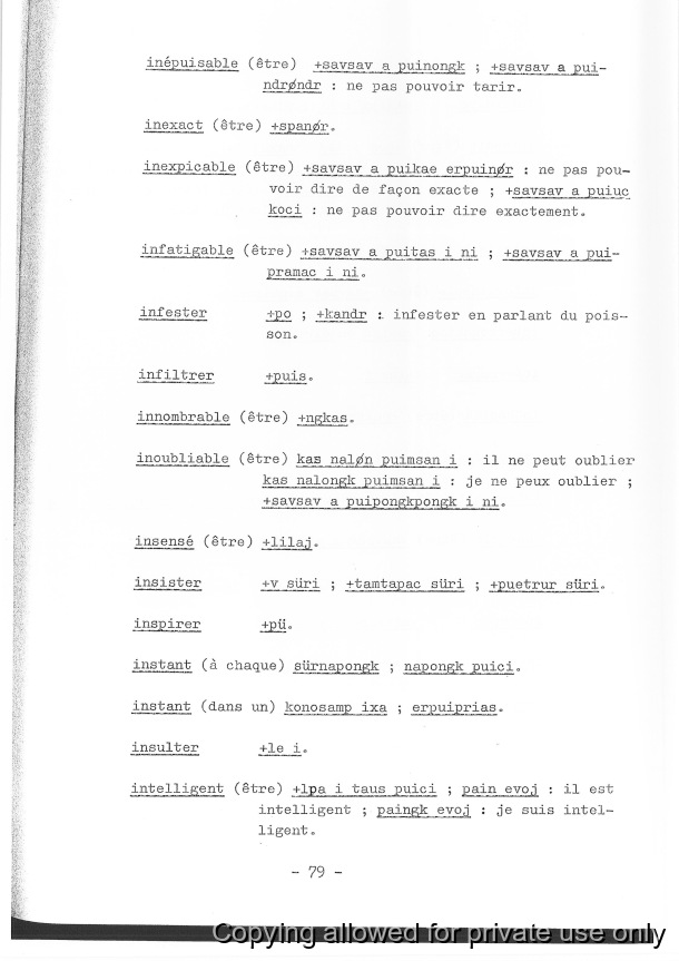 Dictionnaire Français - Port-Sandwich / Dictionnaire Français - Port-Sandwich / Charpentier, Jean-Michel / Vanuatu, Nouvelles-Hébrides, Malekula, Port Sandiwch, Lamap