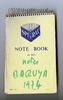 Carnet de terrain : notes Baruya 1974