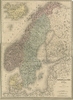 Carte du Danemark, de la Suède et de la Norvège