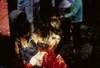 Temple de Dakshin Kali : sacrifice d'un chevreau.
