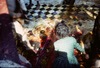 Temple de Dakshin Kali : sacrifice d'un chevreau.