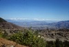 Vue de la vallée de Kathmandu et de Pharping depuis la montée sur la colline d'Asura.