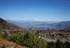 Vue de la vallée de Kathmandu et de Pharping depuis la montée sur la colline d'Asura. 