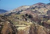 Collines et champs en terrasses face à Dhulikhel. 