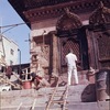 Temple de Shiva-Parvati (aussi appelé Navadurga) en restauration. 