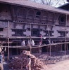 Palais royal de Hanuman Dhoka. Façade ouest du Masan chok en restauration. 