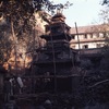 Palais royal de Hanuman Dhoka. Restauration du temple de Nasadyo (Nrityeshwar) dans la cour de Masan chok. 