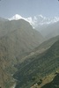 Vallée de l'Ankhu Khola, avec le Ganesh Himal à l'arrière plan 