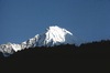 Vue du Ganesh Himal, depuis la vallée de l'Ankhu Khola  