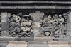 Borobudur > Galerie I > Balustrade supérieure : Histoire du grand singe [qui sauve ses congénères de la noyade]