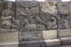 Borobudur > Galerie I > Balustrade supérieure : Histoire de l'ermite, de la colombe, du corbeau, du serpent et du cerf