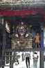Indra Jatra : petit autel temporaire à Bhairav, près de Svet Bhairav à Hanuman Dhoka