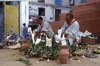 Indra Jatra : sacrifice au feu (rituel brahmanique)