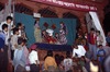 Indra Jatra : Das avatar (pantomimes vishnouites à Hanuman Dhoka le soir)