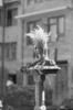 Statue d'Indra dans la rue pendant le Indra Jatra