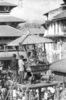Indra Jatra : échafaudage portant la statue d'Indra