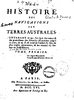 Histoire des Navigations aux Terres Australes tome 1, Brosses, Charles de, 1709-1777 