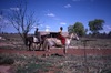 Arthur Burns ridding a horse