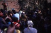 Women's shade; Children and adults celebrate the end of School