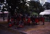 Women are ready for marching. Public performance for NAIDOC