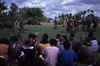 Lajamanu men dance Jurntu purlapa. Public performance for NAIDOC