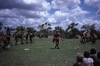 Lajamanu men dance Jurntu purlapa. Public performance for NAIDOC