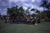 Bamyili dancers watch Lajamanu women dancing Jurntu purlapa. Public performance for NAIDOC