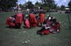 Lajamanu women dance Jurntu purlapa. Public performance for NAIDOC