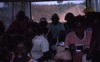 In the bus to Mirrininyangu: Betty Long Nungarrayi, Linda, Lucy and Topsy Nagala, Melody Napurrurla