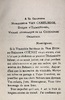 à sa grandeur Monseigneur Van Camelbeke
